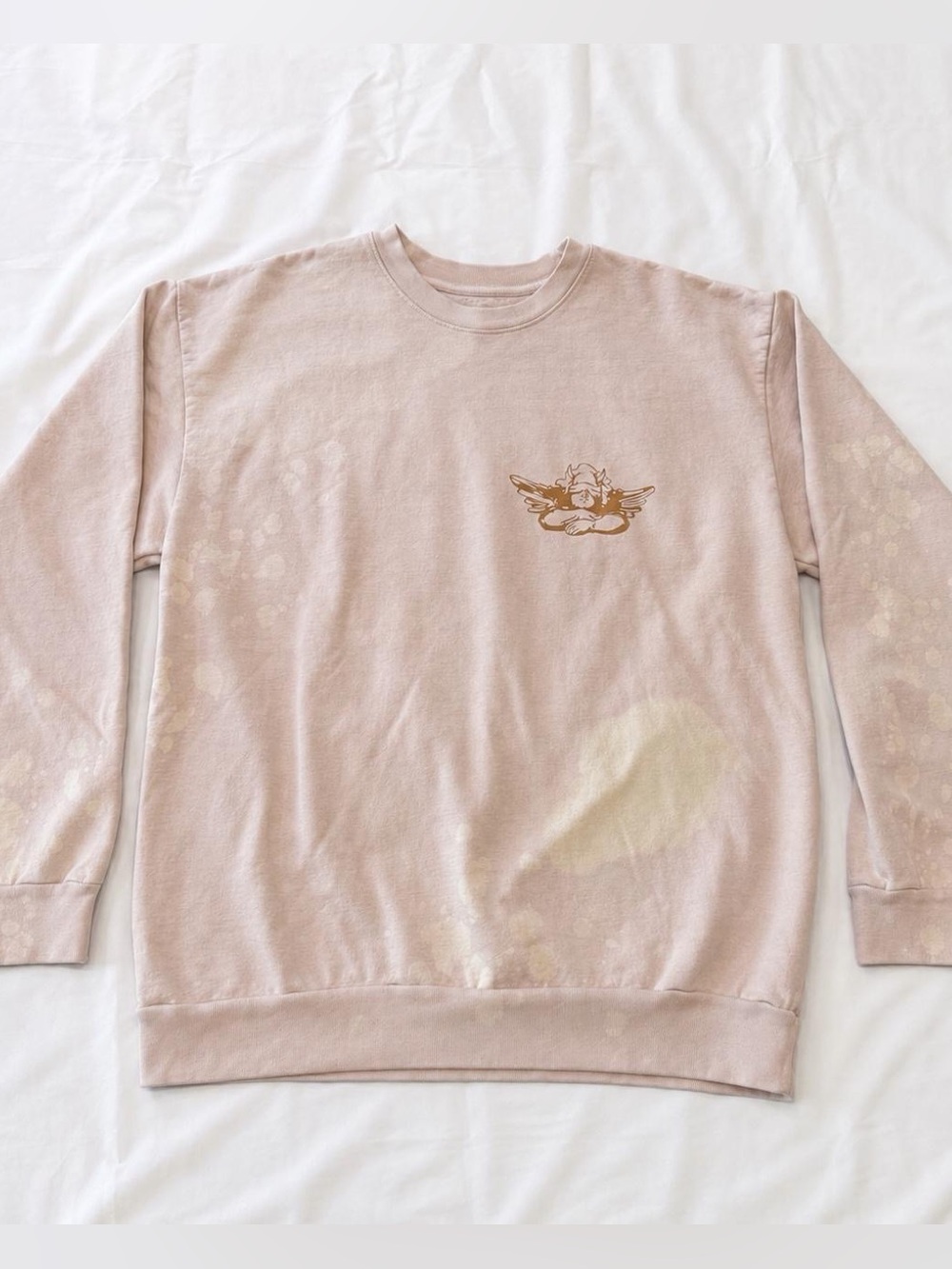 Boys Lie Perpetual Feelings Oversized Pink Graphic Sweatshirt One Size